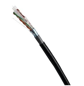 DATACOM FTP drát CAT6 PVC+PE,Fca 305m cívka černý 2-OUTDOOR DATACOM FTP drát CAT6 PVC+PE,Fca 305m cívka černý 2-OUTDOOR