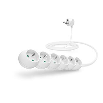 CONNECT IT prodlužovací kabel 230 V, 6 zásuvek, 3 m, bez vypínače (bílý) CONNECT IT prodlužovací kabel 230 V, 6 zásuvek, 3 m, bez vypínače (bílý)