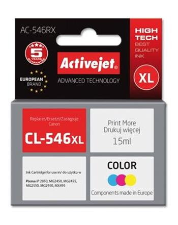ActiveJet ink Canon CL-546XL remanufactured AC-546RX  15 m