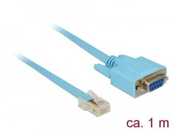 Delock Adaptér RS-232 DB9 samice > 1 x Sériový RS-232 RJ45 samec 1 m Delock Adaptér RS-232 DB9 samice > 1 x Sériový RS-232 RJ45 samec 1 m