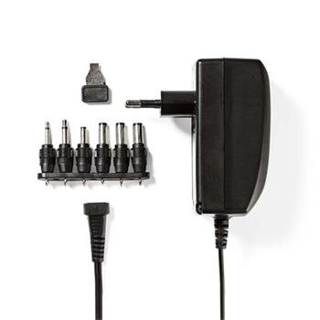 Nedis ACPA007 - Univerzální napájecí adaptér | 3/4,5/6/7,5/9/12 V DC | 2,25 A Nedis ACPA007 - Univerzální napájecí adaptér | 3/4,5/6/7,5/9/12 V DC | 2,25 A
