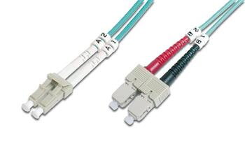 Digitus Fiber Optic Patch Cord, LC to SC Multimode 50/125 µ, Duplex Length 5m, Class OM3 Digitus Fiber Optic Patch Cord, LC to SC Multimode 50/125 µ, Duplex Length 5m, Class OM3