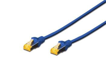 Digitus CAT 6A S-FTP patch cable, Cu, LSZH AWG 26/7, length 0.25 m, color blue Digitus CAT 6A S-FTP patch cable, Cu, LSZH AWG 26/7, length 0.25 m, color blue
