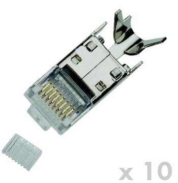 DATACOM Plug STP CAT7(6A) 8p8c- RJ45 drát (10ks) DATACOM Plug STP CAT7(6A) 8p8c- RJ45 drát (10ks)