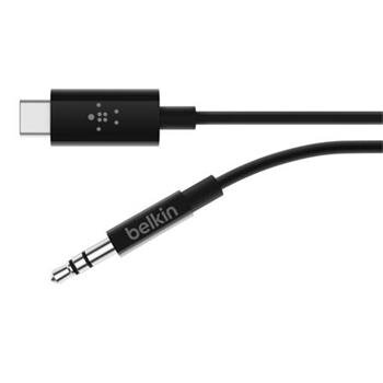 Belkin USB-C na 3,5mm jack kabel audio, černý, 0,9m Belkin USB-C na 3,5mm jack kabel audio, černý, 0,9m