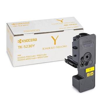 Kyocera toner TK-5230Y žlutý na 2 200 A4 (při 5% pokrytí), pro M5521cdn/cdw, P5021cdn/cdw Kyocera toner TK-5230Y žlutý na 2 200 A4 (při 5% pokrytí), pro M5521cdn/cdw, P5021cdn/cdw