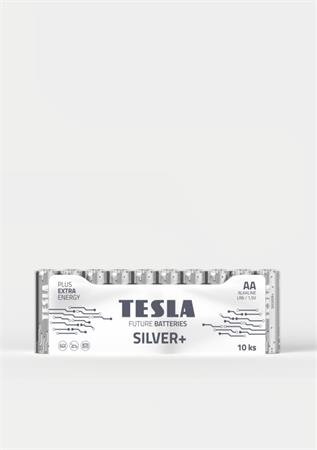 Tesla AA SILVER+ alkalická, 10 ks fólie, (LR06, tužková) ND
