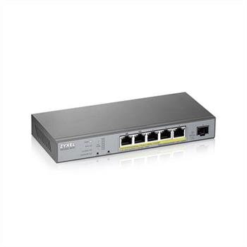 Zyxel GS1350-6HP, 6 Port managed CCTV PoE switch, long range, 60W, 802.3BT (1 year NCC Pro pack license bundled) Zyxel GS1350-6HP, 6 Port managed CCTV PoE switch, long range, 60W, 802.3BT (1 year NCC Pro pack license bundled)