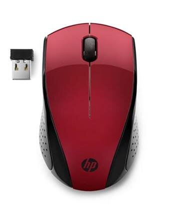 HP 220 - bezdrátová myš - červená HP 220 - bezdrátová myš - červená