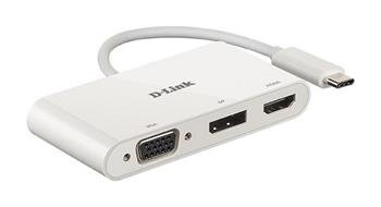D-Link 3-in-1 USB-C to HDMI/VGA/DisplayPort Adapter D-Link 3-in-1 USB-C to HDMI/VGA/DisplayPort Adapter