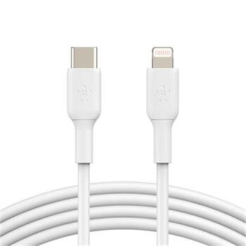 Belkin USB-C kabel s lightning konektorem, 1m, bílý