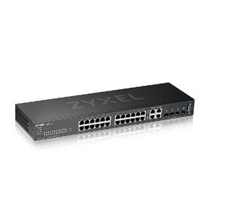Zyxel GS2220-28, 28-port Managed Layer2+ Gigabit Ethernet switch, 24x Gigabit metal + 4x Gigabit dual personality (RJ45/ Zyxel GS2220-28, 28-port Managed Layer2+ Gigabit Ethernet switch, 24x Gigabit metal + 4x Gigabit dual personality (RJ45/
