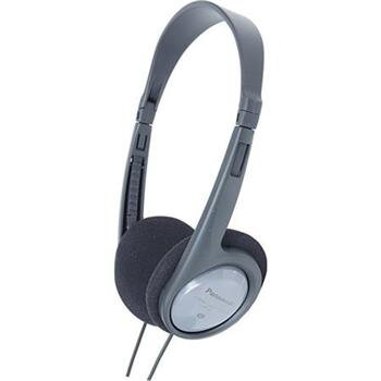 Panasonic RP-HT090E-H, drátové sluchátka, přes hlavu, 3,5mm jack, 6,3mm jack, kabel 5m, ovládání hlasitosti, šedá Panasonic RP-HT090E-H, drátové sluchátka, přes hlavu, 3,5mm jack, 6,3mm jack, kabel 5m, ovládání hlasitosti, šedá