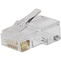 PremiumCord Konektor RJ45 8pinů - na drát, balení 100ks v sáčku PremiumCord Konektor RJ45 8pinů - na drát, balení 100ks v sáčku
