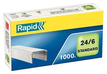 NOBO Drátky Rapid Standard 24/6, 1000 ks NOBO Drátky Rapid Standard 24/6, 1000 ks
