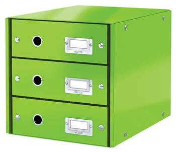 LEITZ Zásuvkový box Click&Store, 3 zásuvky, zelená LEITZ Zásuvkový box Click&Store, 3 zásuvky, zelená