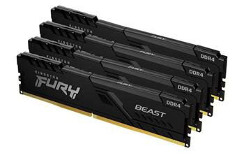 KINGSTON 32GB 3200MHz DDR4 CL16 DIMM (Kit of 4) FURY Beast Black KINGSTON 32GB 3200MHz DDR4 CL16 DIMM (Kit of 4) FURY Beast Black