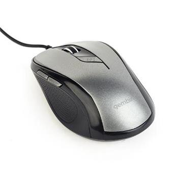 Gembird myš MUS-6B-01, černo-stříbrná, USB Gembird myš MUS-6B-01, černo-stříbrná, USB