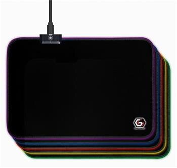 Gembird Podložka pod myš látková černá, MP-GAMELED-M, USB, RGB podsvícení, herní, 250x350mm Gembird Podložka pod myš látková černá, MP-GAMELED-M, USB, RGB podsvícení, herní, 250x350mm