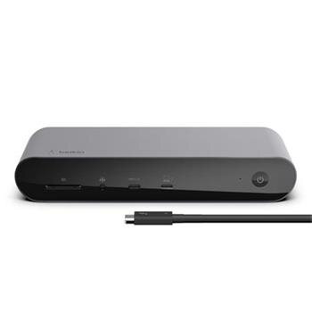 Belkin Thunderbolt 4 Pro Dock - podpora 3 displejů až 8K, TB4, USB-C, USB-A, HDMI, SD, GbE, Audio, Mac/PC Belkin Thunderbolt 4 Pro Dock - podpora 3 displejů až 8K, TB4, USB-C, USB-A, HDMI, SD, GbE, Audio, Mac/PC
