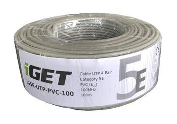 Síťový kabel iGET CAT5E UTP PVC Eca 100m/role Síťový kabel iGET CAT5E UTP PVC Eca 100m/role