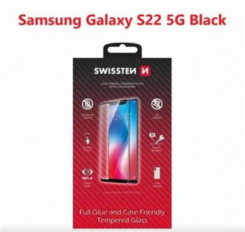 SWISSTEN OCHRANNÉ SKLO SAMSUNG S901B GALAXY S22 5G ČERNÉ