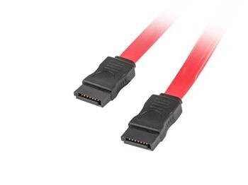 LANBERG SATA III datový kabel (6GB/S) F / F 50cm, červený