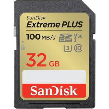 SanDisk Extreme PLUS SDHC 32GB 100MB/s V30 UHS-I SanDisk Extreme PLUS SDHC 32GB 100MB/s V30 UHS-I