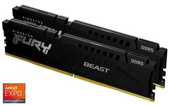 KINGSTON 32GB 5600MT/s DDR5 CL36 DIMM (Kit of 2) FURY Beast Black EXPO KINGSTON 32GB 5600MT/s DDR5 CL36 DIMM (Kit of 2) FURY Beast Black EXPO