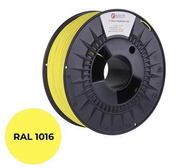 C-TECH tisková struna PREMIUM LINE ( filament ) , PLA, sírová žlutá, RAL1016, 1,75mm, 1kg C-TECH tisková struna PREMIUM LINE ( filament ) , PLA, sírová žlutá, RAL1016, 1,75mm, 1kg