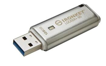 KINGSTON 128GB IronKey Locker Plus 50 AES Encrypted, USBtoCloud KINGSTON 128GB IronKey Locker Plus 50 AES Encrypted, USBtoCloud