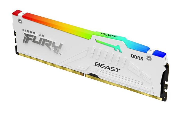 KINGSTON 32GB 6000MT/s DDR5 CL36 DIMM FURY Beast White RGB EXPO KINGSTON 32GB 6000MT/s DDR5 CL36 DIMM FURY Beast White RGB EXPO