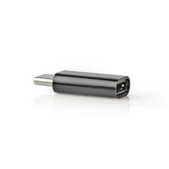 Nedis CCGB60910BK - USB-C Adaptér| USB 2.0 | USB-C™ Zástrčka | USB Micro-B Zásuvka | 480 Mbps | Kulatý | Poniklované Nedis CCGB60910BK - USB-C Adaptér| USB 2.0 | USB-C™ Zástrčka | USB Micro-B Zásuvka | 480 Mbps | Kulatý | Poniklované