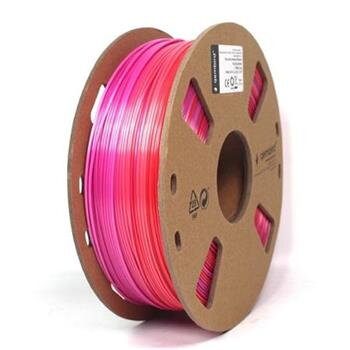 Gembird tisková struna (filament), PLA, 1,75mm, 1kg, silk rainbow, červená/fialová Gembird tisková struna (filament), PLA, 1,75mm, 1kg, silk rainbow, červená/fialová