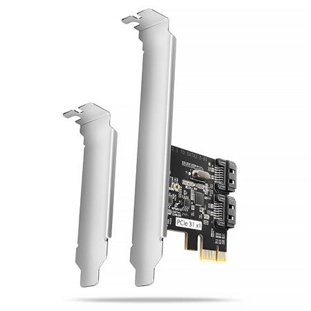 AXAGON PCES-SJ2 Dvoukanálový SATA III PCI-Express řadič se dvěma interními SATA porty. Standard & Low profile AXAGON PCES-SJ2 Dvoukanálový SATA III PCI-Express řadič se dvěma interními SATA porty. Standard & Low profile