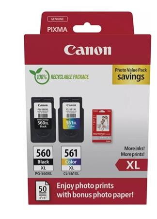 Canon cartridge PG-560XL / CL-561XL Multipack PHOTO VALUE Canon cartridge PG-560XL / CL-561XL Multipack PHOTO VALUE