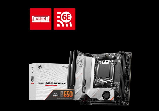 MSI MPG B650I EDGE WIFI, AM5, AMD B650, 2xDDR5, Mini-ITX MSI MPG B650I EDGE WIFI, AM5, AMD B650, 2xDDR5, Mini-ITX