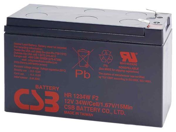 CSB baterie 12V 9Ah F2 HighRate (HR 1234W) CSB baterie 12V 9Ah F2 HighRate (HR 1234W)