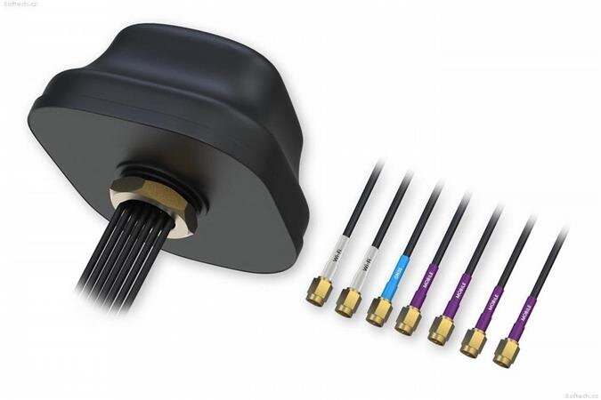 Teltonika 5G COMBO MIMO MOBILE/GNSS/WIFI ROOF SMA anténa - PR1KC640 Teltonika 5G COMBO MIMO MOBILE/GNSS/WIFI ROOF SMA anténa - PR1KC640