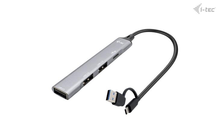 I-Tec USB-A/USB-C Metal HUB 1x USB-C 3.1 + 3x USB 2.0 I-Tec USB-A/USB-C Metal HUB 1x USB-C 3.1 + 3x USB 2.0