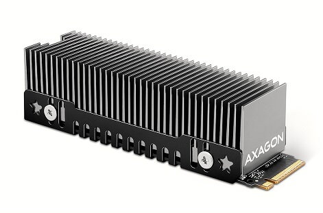 AXAGON CLR-M2XT, hliníkový pasivní chladič pro jedno i oboustranný M.2 SSD disk, výška 24 mm AXAGON CLR-M2XT, hliníkový pasivní chladič pro jedno i oboustranný M.2 SSD disk, výška 24 mm