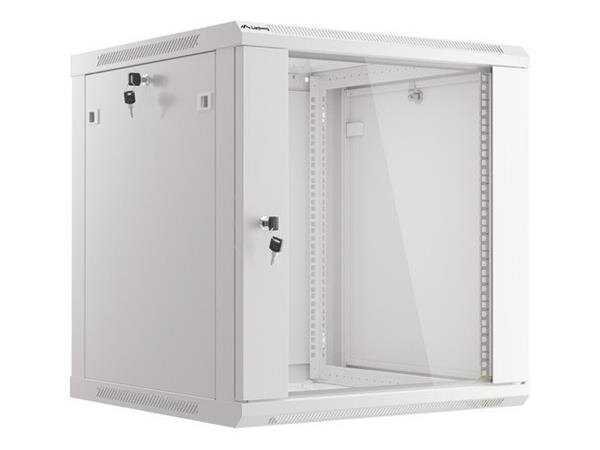 LANBERG Nástěnná jednodílná skříň 19", 12U/600x600 (v rozloženém stavu) šedá (RAL7035) V2 LANBERG Nástěnná jednodílná skříň 19", 12U/600x600 (v rozloženém stavu) šedá (RAL7035) V2