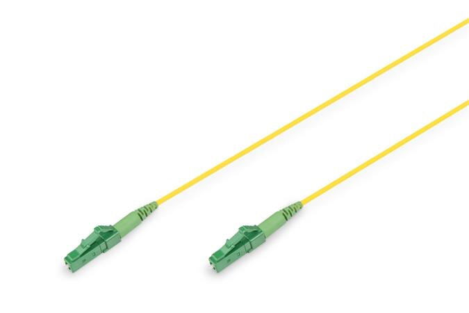 DIGITUS Fiber Optic simplex patch kabel, Singlemode, LC/APC - LC/APC, OS2, 9/125µ, 3 m