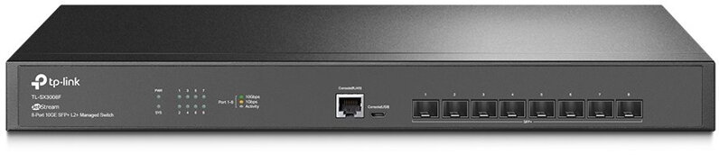 TP-Link TL-SX3008F JetStream Switch 8xSFP+ 10Gbps L2, Omada SDN TP-Link TL-SX3008F JetStream Switch 8xSFP+ 10Gbps L2, Omada SDN