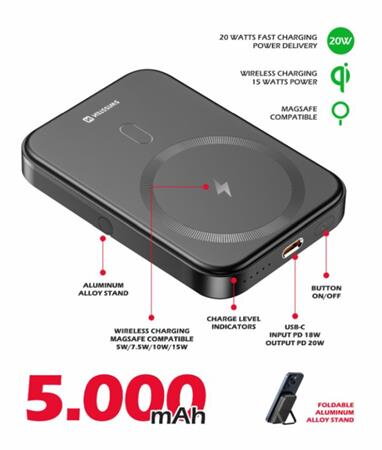 SWISSTEN POWER BANK PD 20W 5000 mAh (kompatibilní s MagSafe) SWISSTEN POWER BANK PD 20W 5000 mAh (kompatibilní s MagSafe)