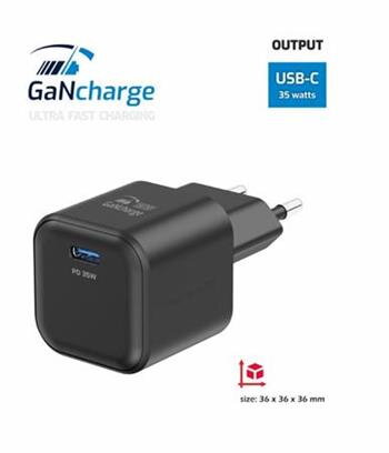 SWISSTEN SÍŤOVÝ ADAPTÉR GaN 1x USB-C 35W POWER DELIVERY ČERNÝ SWISSTEN SÍŤOVÝ ADAPTÉR GaN 1x USB-C 35W POWER DELIVERY ČERNÝ