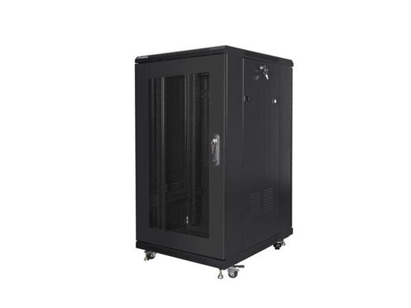 LANBERG Volně stojící skříň 19" 22U/600x800 černá (RAL9004) (v rozloženém stavu) 2 ze 3 LANBERG Volně stojící skříň 19" 22U/600x800 černá (RAL9004) (v rozloženém stavu) 2 ze 3