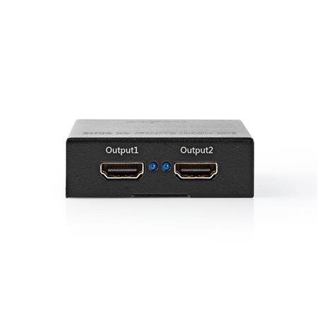 Nedis VSPL3472AT - HDMI Rozbočovač | 2 Porty port(s) | Vstup HDMI ™ | 2x výstup HDMI ™ | 4K@60Hz | 18 Gbps | Kov | černý Nedis VSPL3472AT - HDMI Rozbočovač | 2 Porty port(s) | Vstup HDMI ™ | 2x výstup HDMI ™ | 4K@60Hz | 18 Gbps | Kov | černý