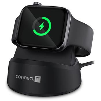 CONNECT IT WatchCharger bezdrátová nabíječka kompatibilní s Apple, ČERNÁ CONNECT IT WatchCharger bezdrátová nabíječka kompatibilní s Apple, ČERNÁ