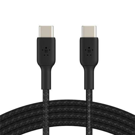 Belkin USB-C na USB-C kabel, 2m, černý - odolný Belkin USB-C na USB-C kabel, 2m, černý - odolný